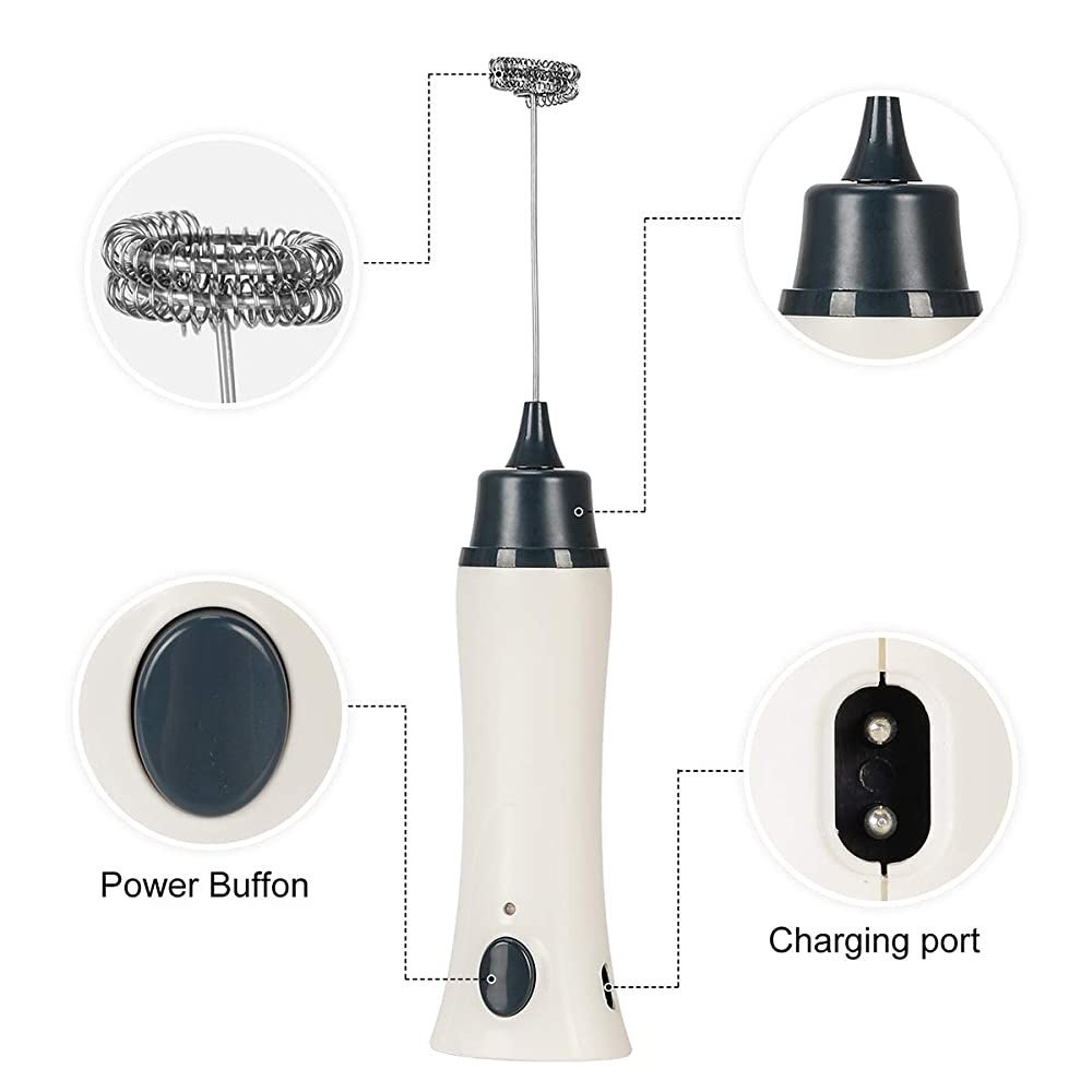 Coffee foam food Grade High power Mixer (Rechargeable)